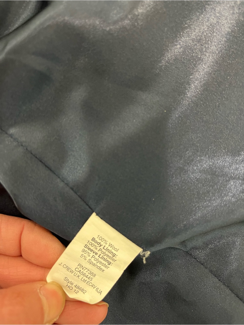 J. Crew Purple Blazer with Gold Buttons - Picture 5 of 5